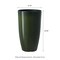 23.5"H Set of 4 Oversized Gradient Faux Ceramic Tall Plastic Planter